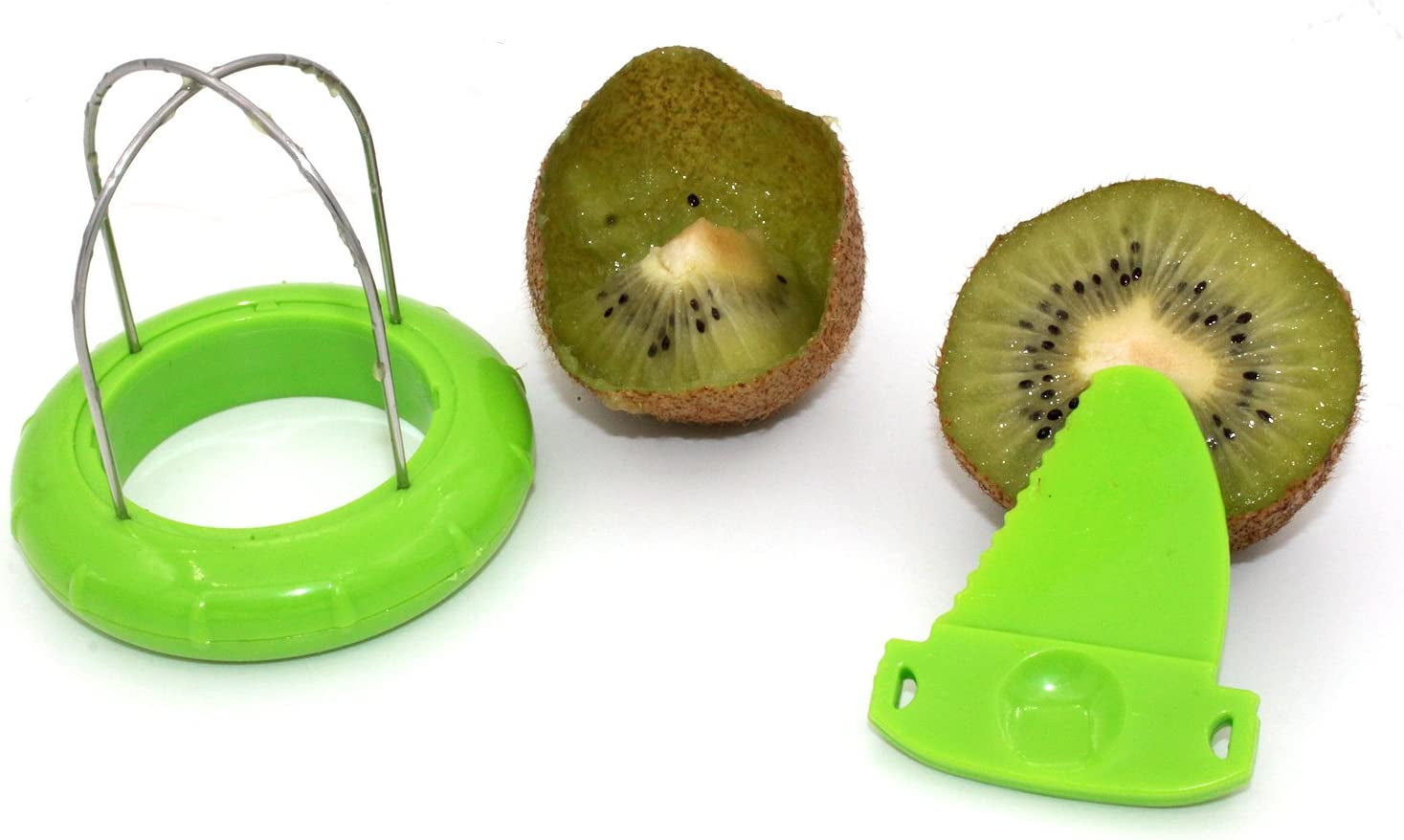 ® TH502 Green Kiwi Fruit Cut Digging Core Twister Slicer Kitchen Peeler Tool Cutter Device for Fruit Salad