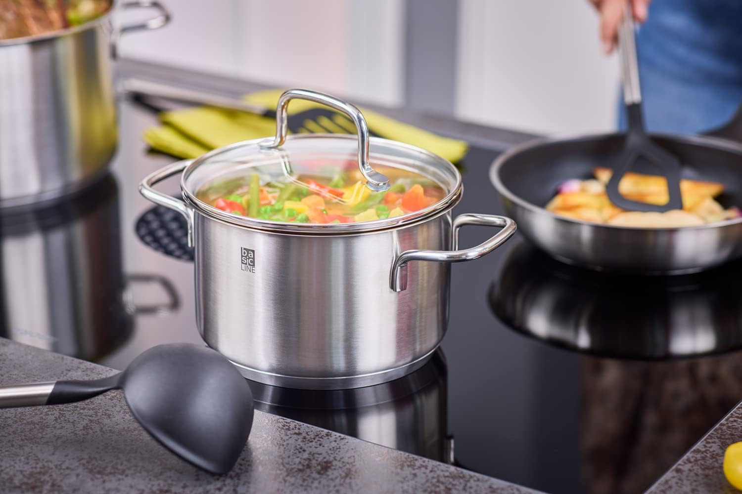 Basics Line Soup Ladle with 11.5 In. Stainless Steel Handle