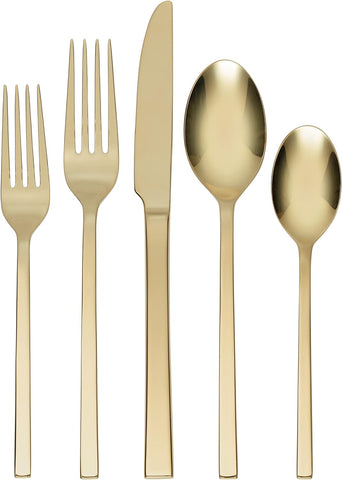 Image of Allay Champagne 20 Piece Everyday, Service for 4 Flatware Set, 20PC FW, STAINLESS