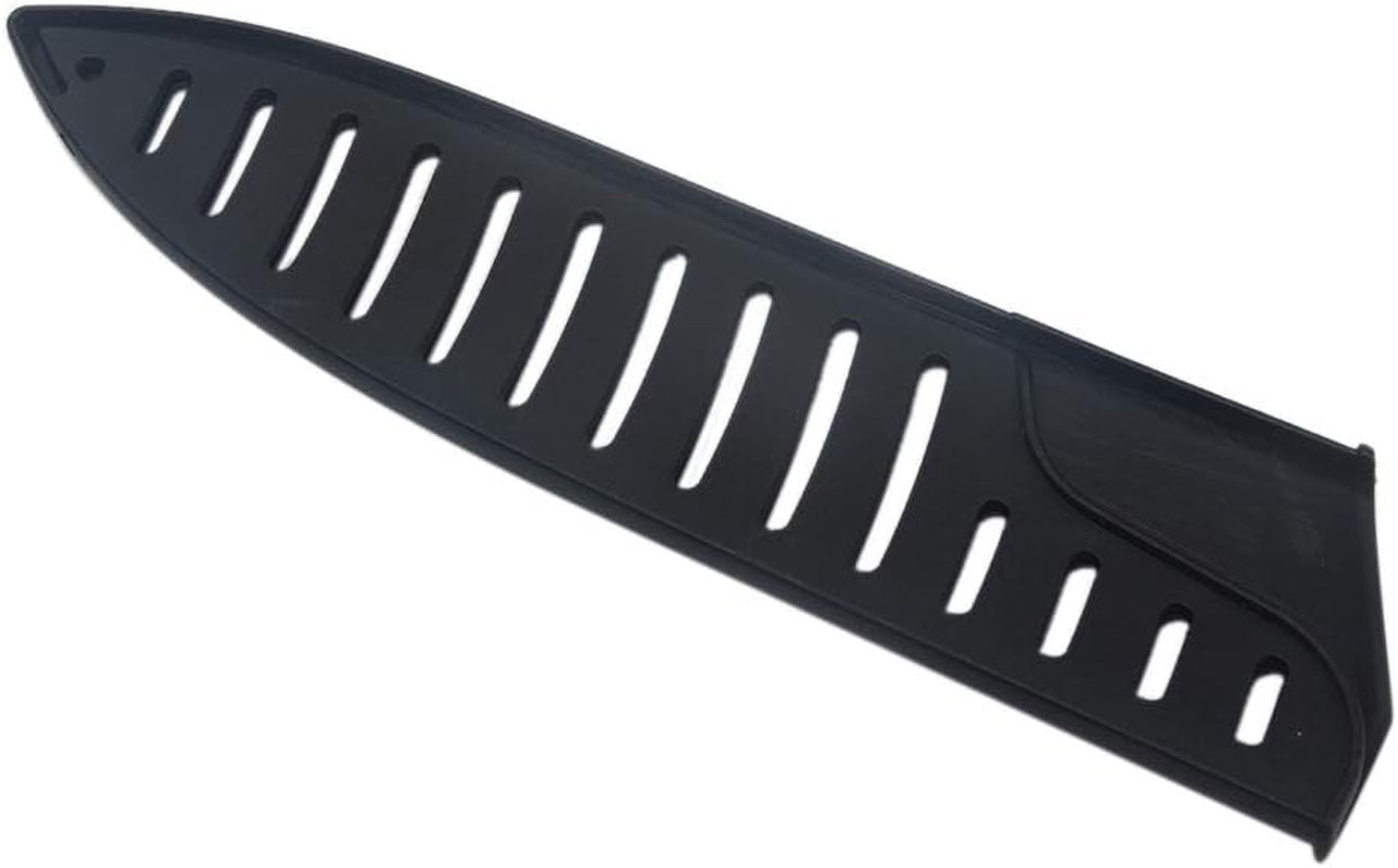 Black Plastic Kitchen Knife Blade Protector Cover for 8 Inches Knife, 8 Inch Knife Sheath, 8 Inch Knife Cover Practical Black Protector for Knife Blade Kitchen Utensil