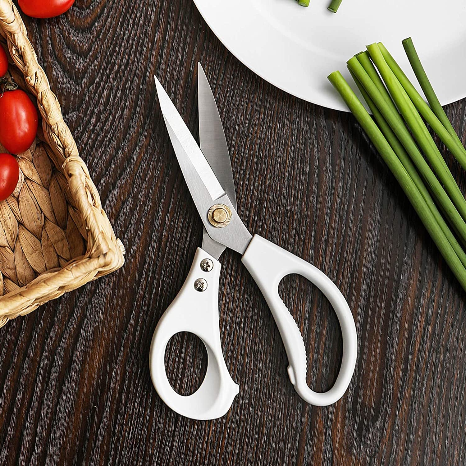 Professional Kitchen Shears,Multi Purpose Scissors - Premium Heavy Duty Shears Ultra Sharp Stainless Steel Shears(2 Pack)