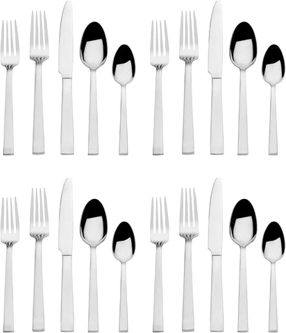 Image of Pinch Forged Stainless Steel 20 Piece Flatware Set, Service for 4