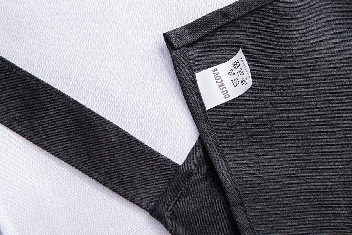 12 Pack Plain Bib Aprons with 2 Pockets - Blue Unisex Commercial Apron Bulk for Kitchen Cooking Restaurant BBQ Painting Crafting