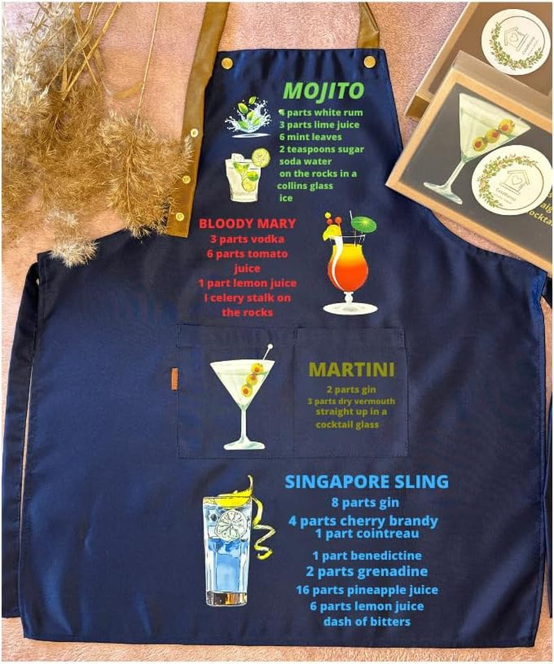 Kitchen Funny Apron,Unique Gift Box for Everyone Creative Gifts for Birthday Christmas Thanksgiving,Cute Cooking Aprons