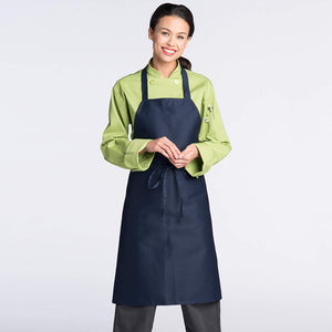 Unisex Classic Restaurant Bib Apron for Work Uniform