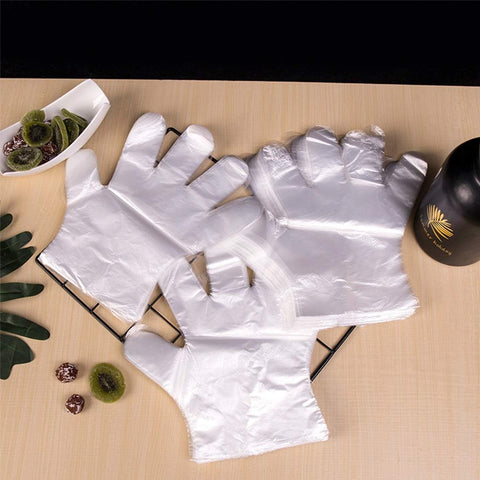 Image of 1500 Pcs Plastic Gloves Disposable - Food Prep Gloves Disposable Gloves Transparent for Food Service, Cleaning, One Size Fits Most…