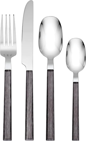 Image of Henley Grey 16 Piece Flatware Set, 16PC FW