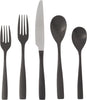 Delano Black Satin 20-Piece Stainless Steel Flatware Set, Service for 4