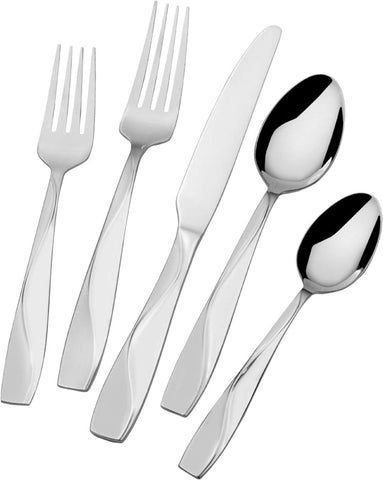 Image of Barnard 20-Piece 18/0 Stainless Steel Flatware Set