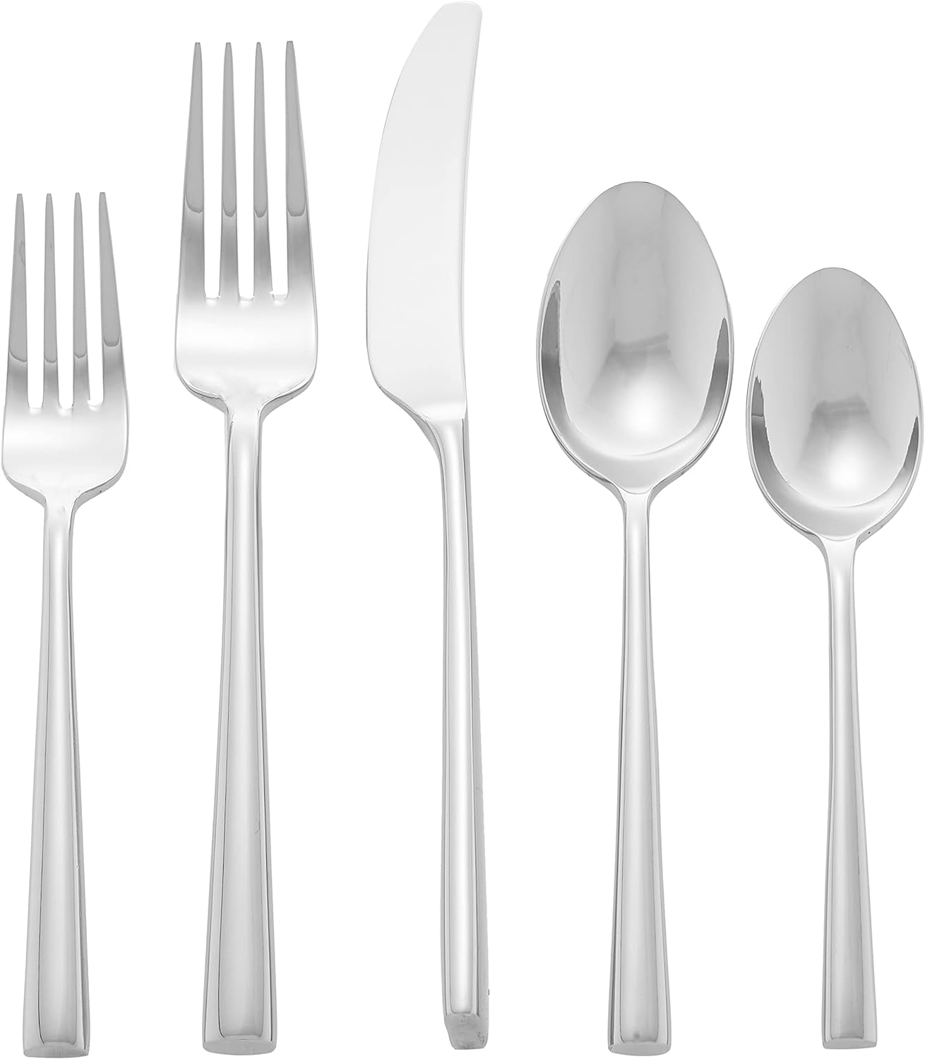 Malmo 5-Piece Flatware Set, 0.9 LB, Stainless Steel