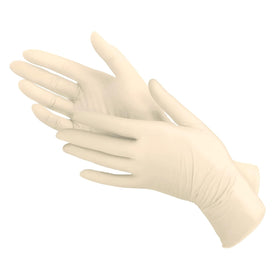 Disposable Latex Gloves for Kitchen and Cleaning Powder Free Size Large, 100