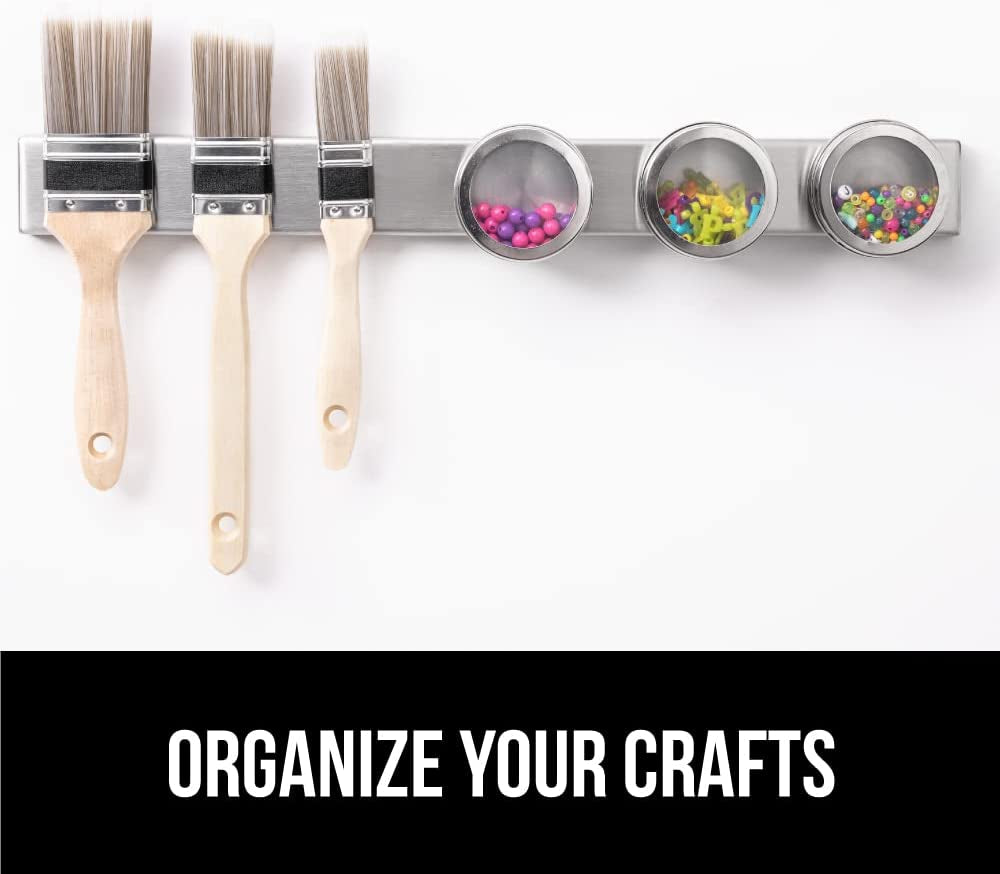 The Original  Stainless Steel Magnetic Knife Holder, 18 Inch, Heavy Duty Magnet Strip for Knives, Wall or Refrigerator Mounted Bar, Easy Install Rack, Securely Store and Organize Kitchen