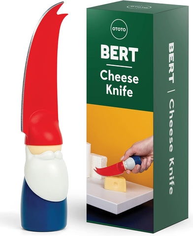 Image of Bert Cheese Knife, Gnome-Themed Multifunctional Knife for Cheese, Fruits, and Veggies, Cute Kitchen Accessories, Bpa-Free Kitchen Gadget, Funny Kitchen Gadgets, Gnomes Gifts for Women