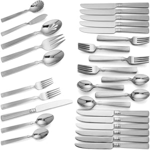 0 Crescendo II 65-Piece Flatware Set, Silver