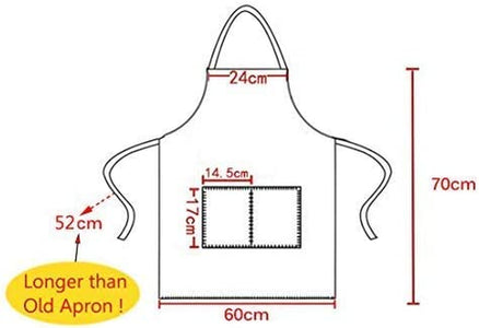 Total 12 PCS Plain Color Bib Apron Adult with 2 Front Pocket (Mixed Colour)