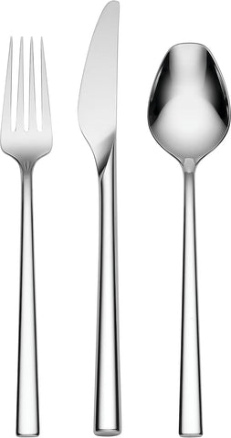 Image of Lx Collective Piece Flatware Set, 26 Count, Metallic