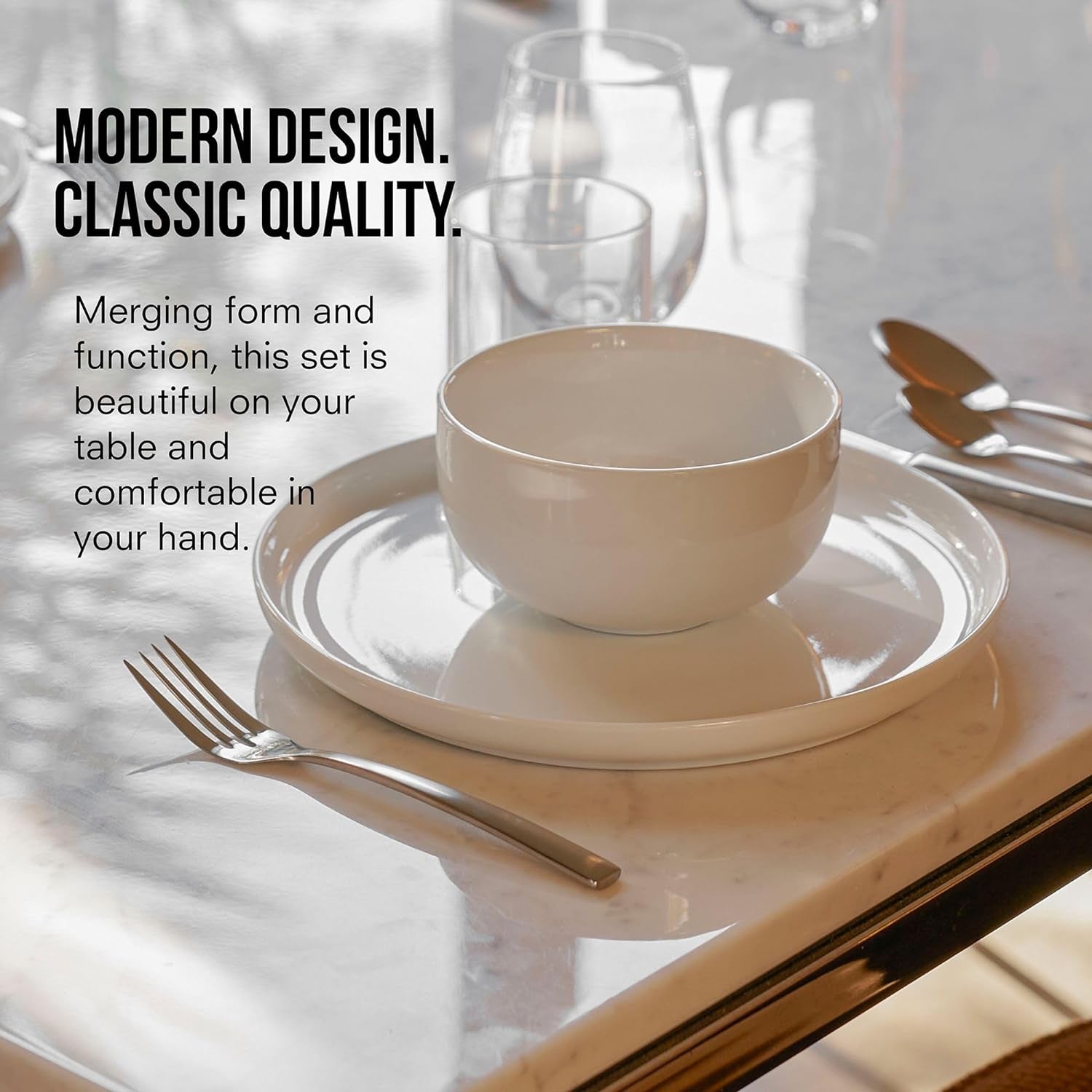 18/10 Stainless Steel Forged Flatware Set | Heavy Duty Silverware | Dishwasher Safe | 20 Piece Set | 4 Salad Forks, 4 Dinner Forks, 4 Dinner Knives, 4 Table Spoons, and 4 Tea Spoons