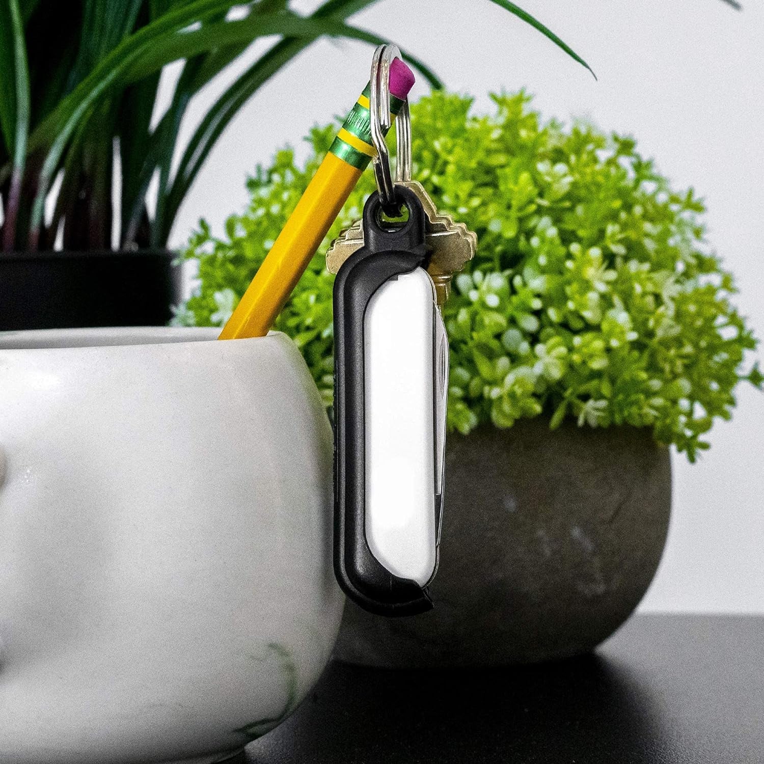 Bundle of CHROME Swissqlip for 91Mm Victorinox Swiss Army Knife Models & Swisslinq Keychain Case for Classic SD Models (Multitools Not Included)