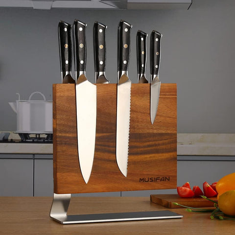 Image of Magnetic Knife Holder - Magnetic Knife Block-Knife Magnet-Magnetic Knife Stand-Double Sided Magnetic Holder - Multifunctional Storage Knife Holder