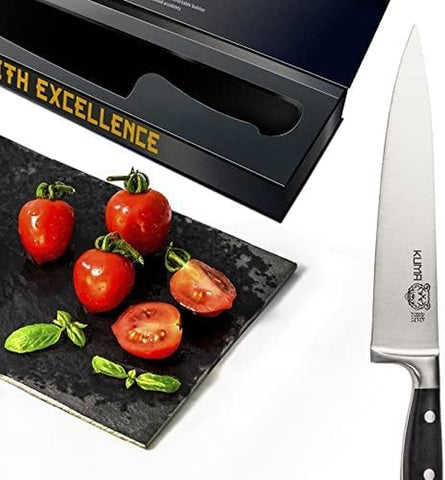 Image of Complete Kitchen Knife Set - Classic Collection - 8" Chef'S Knife, 7" Santoku, 3.5" Paring Knife, 10" Bread Knife, and 8" Honing Rod - Knives Set without Block or Roll Bag - Conquer Your Kitchen