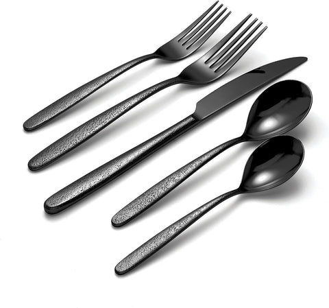 Image of 894807 Storm Black 20 Piece Everyday Flatware Set, Service for 4