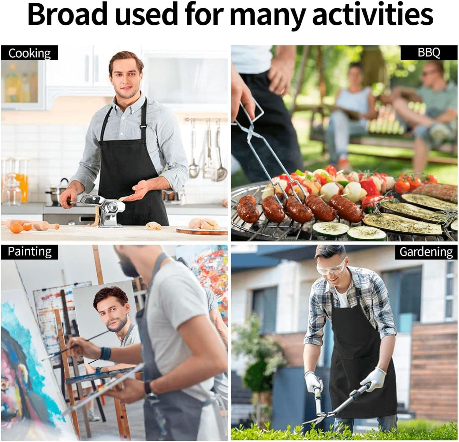 Christmas Apron for Women Bib Kitchen Aprons Holiday Apron for Party Christmas Decor