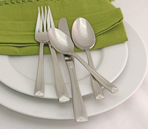 Image of T837045A Lincoln 45-Piece Flatware Set, Service for 8 Silver