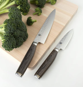 Cutlery Premier Grey Utility Knife 6.5", Narrow, Straight-Bladed Kitchen Knife Perfect for Precise Cuts, Ideal for Preparing Sandwiches or Trimming Small Vegetables, Handcrafted Japanese Knife