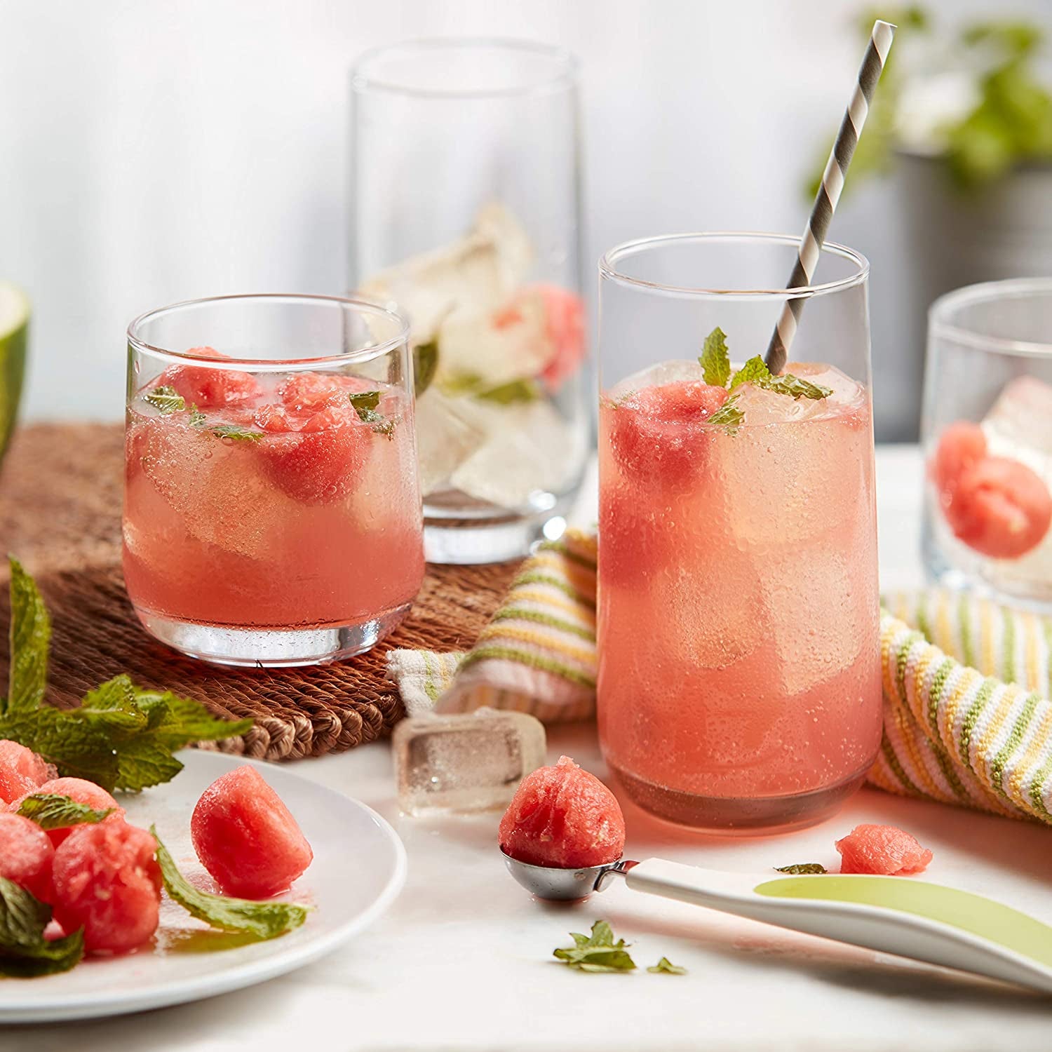 Ascent 16-Piece Tumbler and Rocks Glass Set, Clear