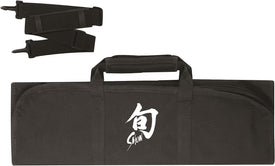 Knife Roll, 8 Slots for Kitchen Knives, Carrying Case, 19.5 Inches X 18 Inches, Black