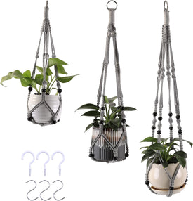 3 Pack Plant Hanger Indoor Hanging Planter Basket for Indoor Plants Hanging Plant Holders Indoor