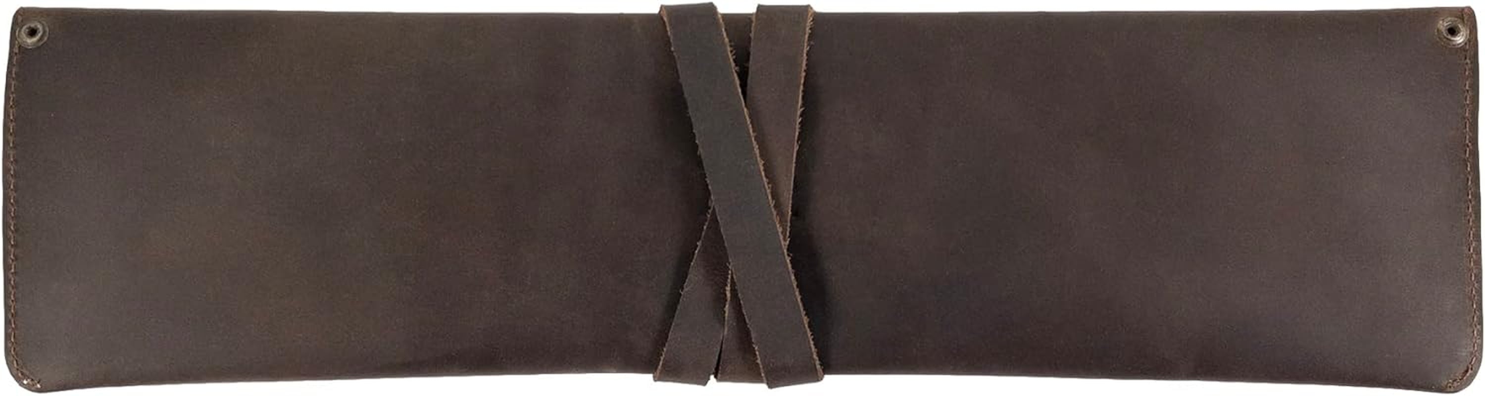 , Single Knife Case Handmade from Full Grain Leather - Bourbon Brown