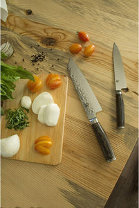 Cutlery Premier Utility Knife 6.5", Narrow, Straight-Bladed Kitchen Knife Perfect for Precise Cuts, Ideal for Preparing Sandwiches or Trimming Small Vegetables, Handcrafted Japanese Knife Brown