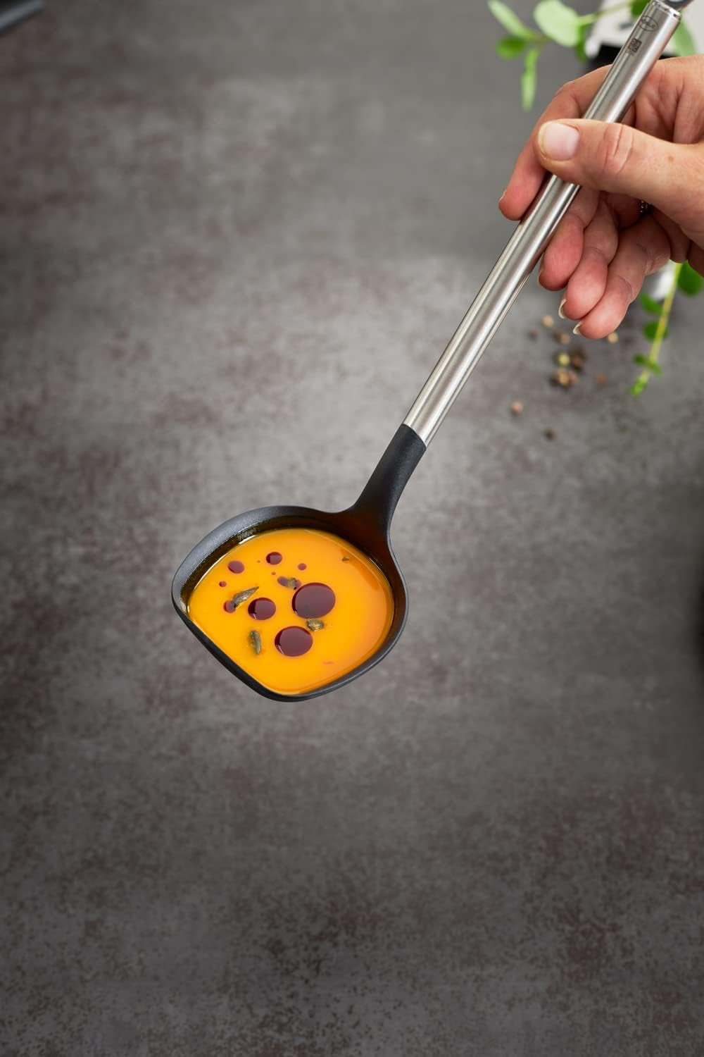 Basics Line Soup Ladle with 11.5 In. Stainless Steel Handle