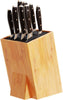 XL Large Universal Knife Block without Knives - Bamboo Countertop Knife Holder W/Removable Bristles - Convenient & Versatile for Any Knife Size