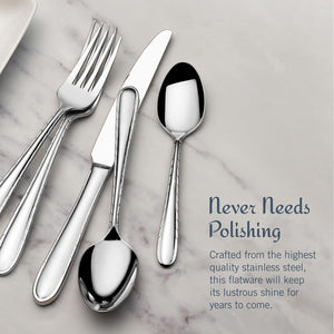 Arturo 18/10 20 Piece Stainless Steel Flatware Set, Service for 4