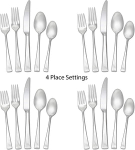 5100238 Lucia 20-Piece 18/10 Stainless Steel Flatware Set , Service for 4