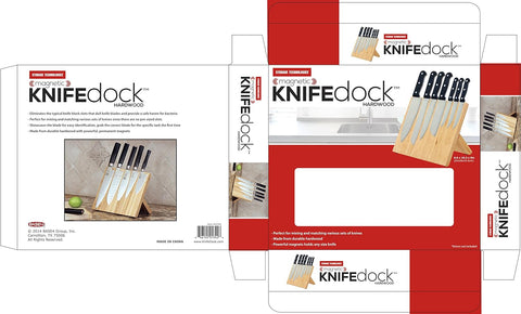 Image of Bamboo Magnetic  - the Kitchen Magnetic  Has Revolutionized Storing and Displaying Your Knifes Both Elegantly, and Safely. This  Keeps Your Cutlery Close at Hand.