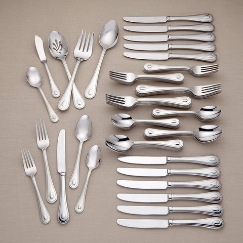 Image of 829739 French Perle Flatware Set, 11.30 LB, 65-Piece