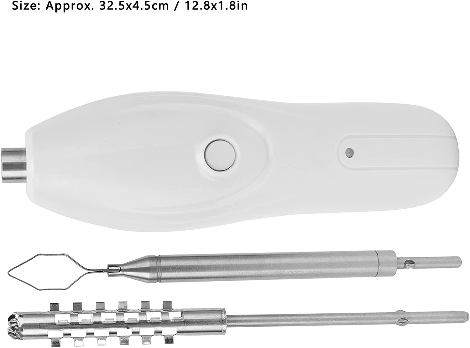 Electric Fish Scaler, Multifunctional Fish Scale Scraper Remover Cleaner Seafood Descaler, Cordless Peeler Scaler with Replaceable Blade, Fruit Digging Vegetable Corer for Pepper, Bitter Gourd