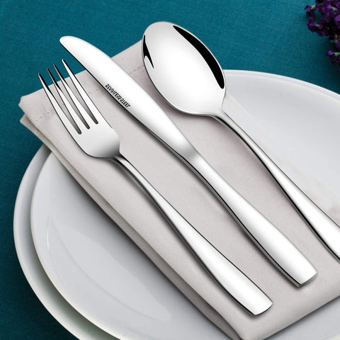 Image of 60-Piece Silverware Set,Stainless Steel Flatware Set for 12