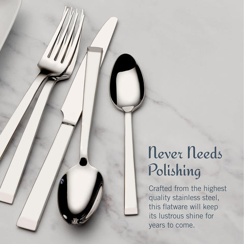 Image of Pinch Forged Stainless Steel 20 Piece Flatware Set, Service for 4