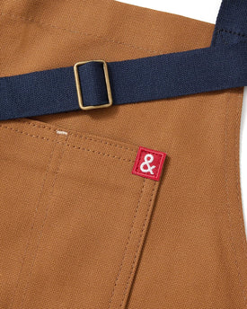 Essential Apron - Professional Chef Apron with Pockets & Adjustable Bib Strap for Cooking & Grilling - Kitchen Aprons for Men & Women - 12Oz 100% Cotton Canvas Fabric - Denver Brown