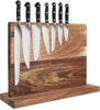 Double Side Magnetic Knife Block,16X 12 Inches Bigger than Others Knife Magnet Holder Wooden Rack Magnetic Stands with Strong Enhanced Magnet Multifunctional Storage Knife Holder.