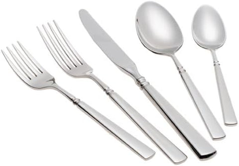 Image of Easton Flatware, 5 Piece, Silver