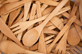 Kid'S Bamboo Reusable Utensils | Dishwasher-Safe | No BPA or Phthalate | Made from Durable, Sustainable Materials | Eco-Conscious | 3 Spoons, 3 Forks (Pack of 6)