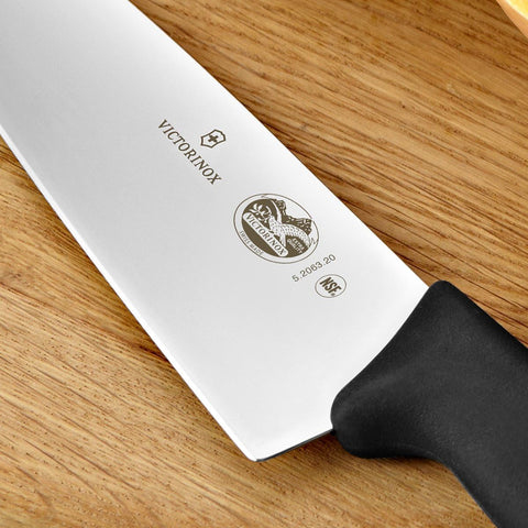 Image of Fibrox Pro Knife, 8-Inch Chef'S FFP, 8 Inch, Black & Kitcheniq 50009 Edge Grip 2-Stage Knife Sharpener, Black