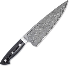 34891-201 Bob Kramer Chef Knife Euro Stainless Steel Chef Knife 7.9 Inches (200 Mm) Made in Japan Damascus Gyuto Knife, Multi-Layer Steel, Made in Seki, Gifu Prefecture