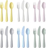 Bright and Cheerful Color 18-Piece Cutlery Set