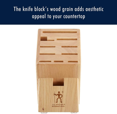 Image of HENCKELS Hardwood Knife Block, Knife Storage, 11-Slot